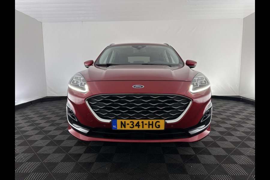 Ford Kuga 2.5 PHEV Vignale (Plug-In) (INCL-BTW) Aut. *LEATHER | DIGI-COCKPIT | FULL-LED | KEYLESS | CAMERA | DAB | CARPLAY | NAVI-FULLMAP | MEMORY-PACK | HEATED-COMFORTSEATS | PRIVACYGLASS | TOWBAR | LANE-ASSIST | 18''ALU*