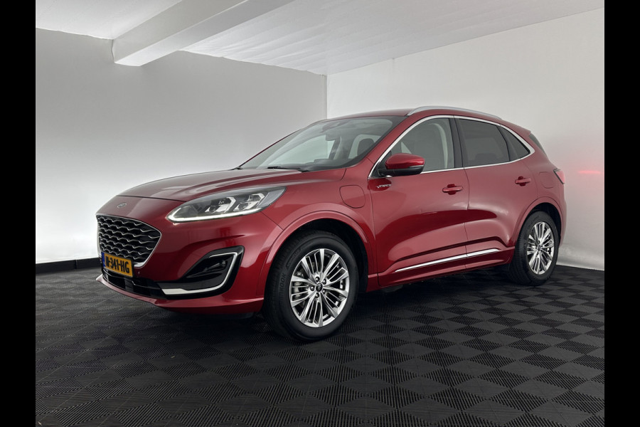 Ford Kuga 2.5 PHEV Vignale (Plug-In) (INCL-BTW) Aut. *LEATHER | DIGI-COCKPIT | FULL-LED | KEYLESS | CAMERA | DAB | CARPLAY | NAVI-FULLMAP | MEMORY-PACK | HEATED-COMFORTSEATS | PRIVACYGLASS | TOWBAR | LANE-ASSIST | 18''ALU*