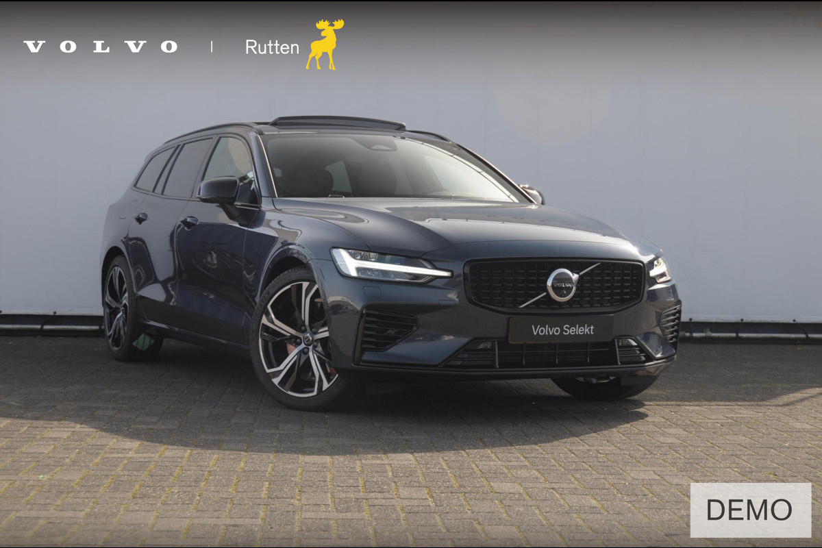 Volvo V60 T6 350PK Automaat AWD Ultra Dark / Long Range / 360 Camera / Harman Kardon audio / Head-up display / Panorama dak / Apple carplay / Android auto /