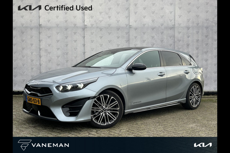 Kia Ceed 1.5 T-GDi GT-PlusLine Panoramadak | Camera | Navi | Stuur-/Stoelverwarming | Leder/Alcantara | 17" Velgen | Clima | Apple CarPlay/Android Auto | Key-Less | PDC | Cruise | LED |