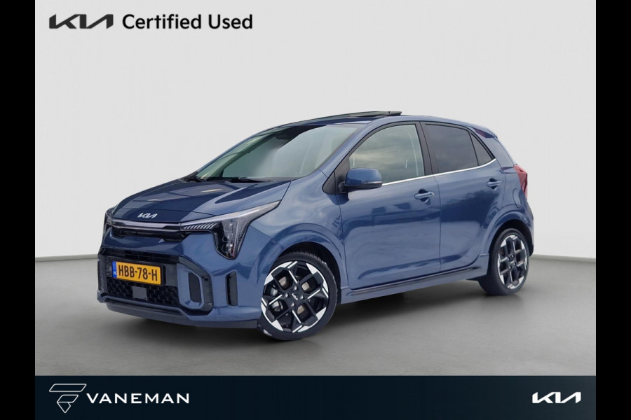 Kia Picanto 1.0 DPI GT-Line | Beschikbaarheid In Overleg | Open Dak | LED | Leder | PDC | Navi | Clima |