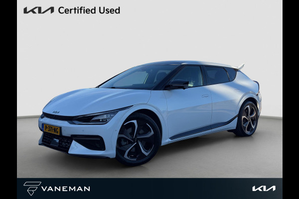Kia Ev6 GT-Line AWD 77.4 kWh Pano | HUD | MeridianSound | 360-Camera | Alcantara/Leder | Memory Seats | Stoelverkoeling | Apple Carplay & Android Auto |