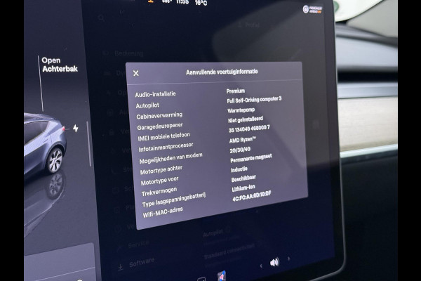 Tesla Model Y Long Range AWD 75 kWh VAN €38.900,- NU VOOR SLECHTS €35.877,- Uw LENTEVOORDEEL €3.023,- |SOH 96% | AFNEEMBARE TREKHAAK | STOEL- EN STUURVERWARMING | FABRIEKSGARANTIE |