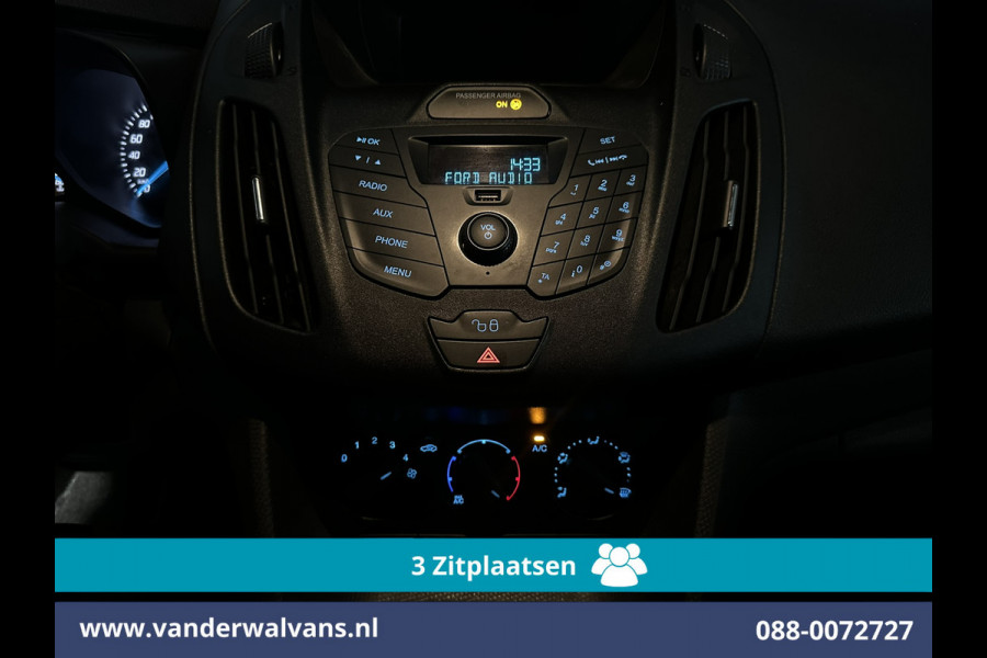 Ford Transit Connect 1.5 TDCI 101pk L2H1 Inrichting Euro6 Airco | 3-Zits | Imperiaal | Trekhaak Cruisecontrol, Verwarmde voorruit, Bijrijdersbank