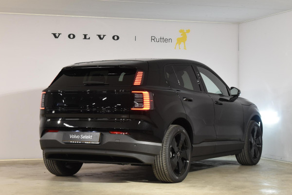 Volvo EX30 272PK Single Motor Extended Range Black Edition Europa 69 kWh / Adaptive Cruise control / Extra getint glas / Climate Pack / Achteruitrijcamera / Elektrisch verstelbare stoelen / Parkeersensoren V+A
