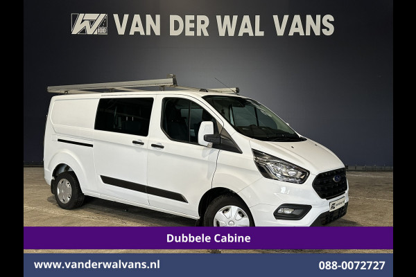 Ford Transit Custom 2.0 TDCI 131pk L2H1 Dubbele Cabine Euro6 Inrichting Airco | 5-zits | LED | Imperiaal Cruisecontrol, Stoelverwarming, Parkeersensoren