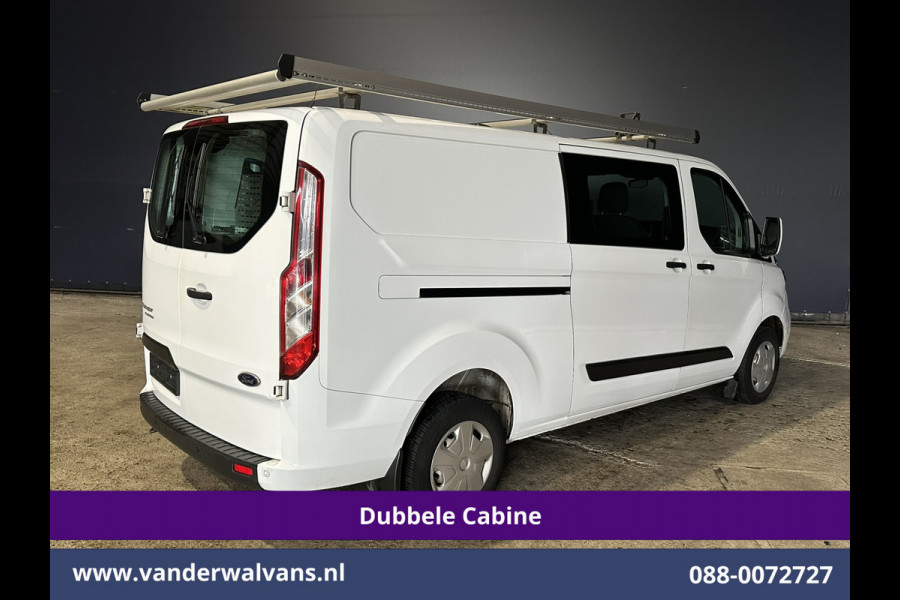 Ford Transit Custom 2.0 TDCI 131pk L2H1 Dubbele Cabine Euro6 Inrichting Airco | 5-zits | LED | Imperiaal Cruisecontrol, Stoelverwarming, Parkeersensoren