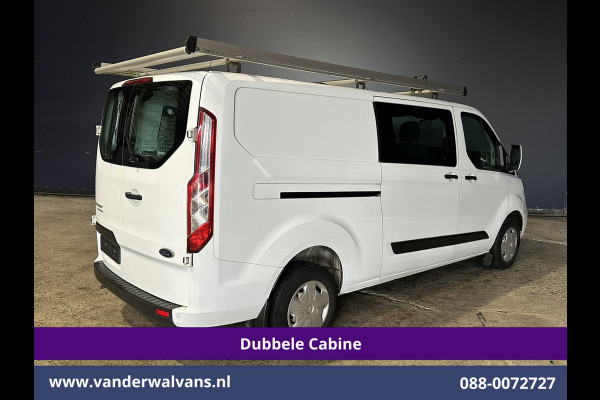 Ford Transit Custom 2.0 TDCI 131pk L2H1 Dubbele Cabine Euro6 Inrichting Airco | 5-zits | LED | Imperiaal Cruisecontrol, Stoelverwarming, Parkeersensoren
