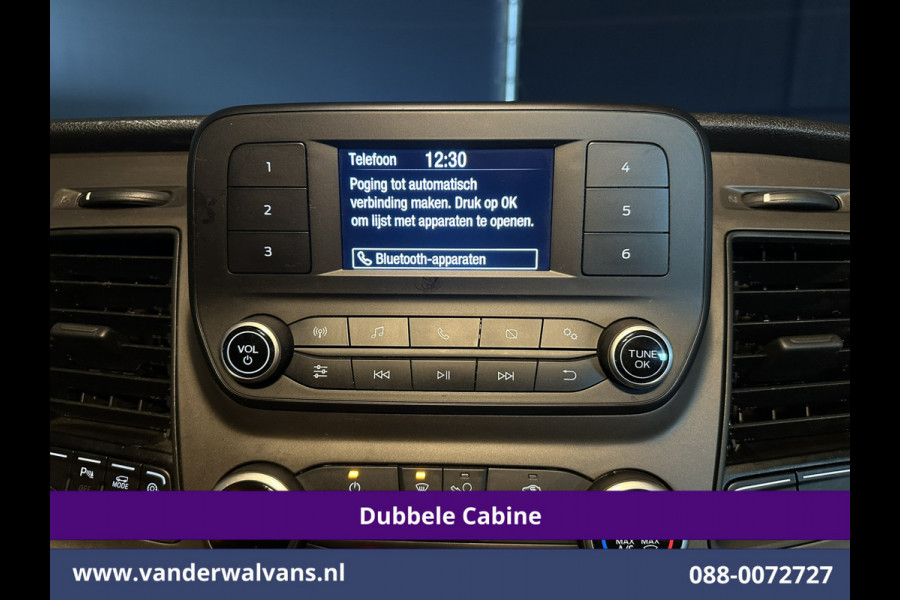 Ford Transit Custom 2.0 TDCI 131pk L2H1 Dubbele Cabine Euro6 Inrichting Airco | 5-zits | LED | Imperiaal Cruisecontrol, Stoelverwarming, Parkeersensoren