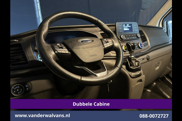 Ford Transit Custom 2.0 TDCI 131pk L2H1 Dubbele Cabine Euro6 Inrichting Airco | 5-zits | LED | Imperiaal Cruisecontrol, Stoelverwarming, Parkeersensoren