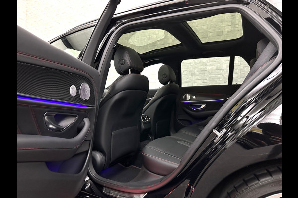 Mercedes-Benz E-Klasse Estate 53 AMG 4MATIC | Luchtvering | Carbon | 360 View | Burmester | Panorama | Distronic+ | Memory | Multibeam-LED | Luchtvering | Leder | Widescreen | Trekhaak | Sfeerverlichting | Night-Pakket | 20'' | Carplay | Stoelverwarming |