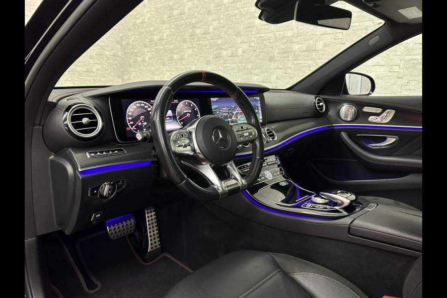 Mercedes-Benz E-Klasse Estate 53 AMG 4MATIC | Luchtvering | Carbon | 360 View | Burmester | Panorama | Distronic+ | Memory | Multibeam-LED | Luchtvering | Leder | Widescreen | Trekhaak | Sfeerverlichting | Night-Pakket | 20'' | Carplay | Stoelverwarming |