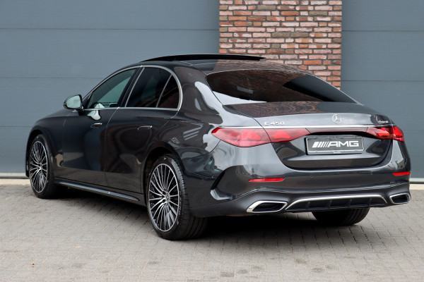 Mercedes-Benz E-Klasse 450 4MATIC AMG Line Premium+ | Luchtvering | Hyperscreen | Achterasbesturing | Massage | Nappa Leder | Stoelventilatie | Soft-Close | Trekhaak | Burmester | HUD | Verwarmd Stuurwiel |