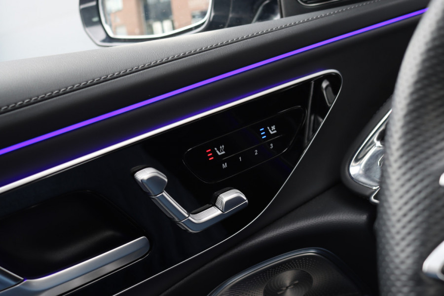Mercedes-Benz E-Klasse 450 4MATIC AMG Line Premium+ | Luchtvering | Hyperscreen | Achterasbesturing | Massage | Nappa Leder | Stoelventilatie | Soft-Close | Trekhaak | Burmester | HUD | Verwarmd Stuurwiel |