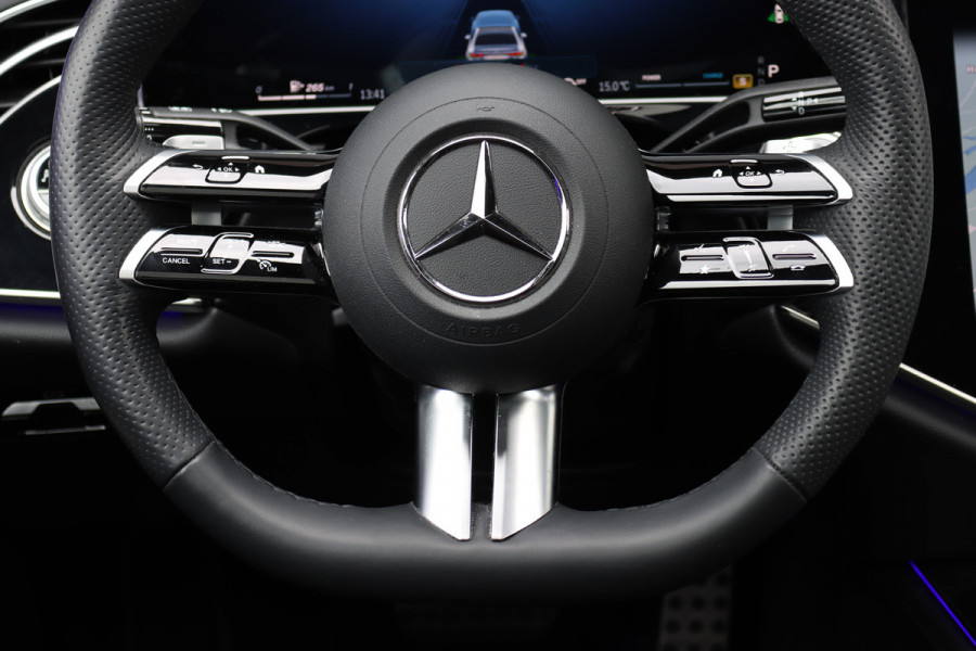 Mercedes-Benz E-Klasse 450 4MATIC AMG Line Premium+ | Luchtvering | Hyperscreen | Achterasbesturing | Massage | Nappa Leder | Stoelventilatie | Soft-Close | Trekhaak | Burmester | HUD | Verwarmd Stuurwiel |