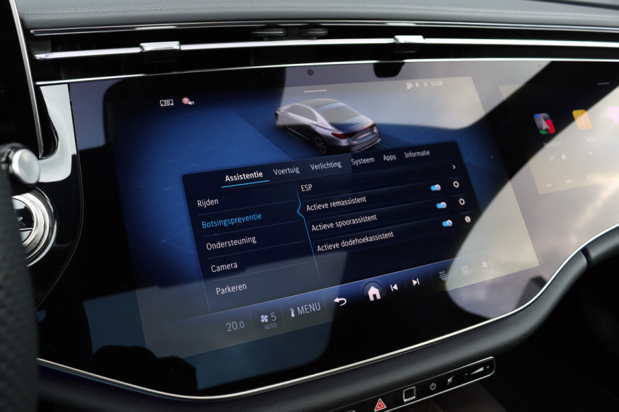 Mercedes-Benz E-Klasse 450 4MATIC AMG Line Premium+ | Luchtvering | Hyperscreen | Achterasbesturing | Massage | Nappa Leder | Stoelventilatie | Soft-Close | Trekhaak | Burmester | HUD | Verwarmd Stuurwiel |