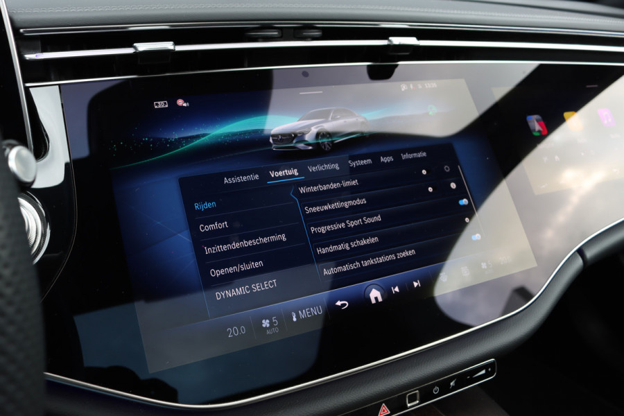 Mercedes-Benz E-Klasse 450 4MATIC AMG Line Premium+ | Luchtvering | Hyperscreen | Achterasbesturing | Massage | Nappa Leder | Stoelventilatie | Soft-Close | Trekhaak | Burmester | HUD | Verwarmd Stuurwiel |