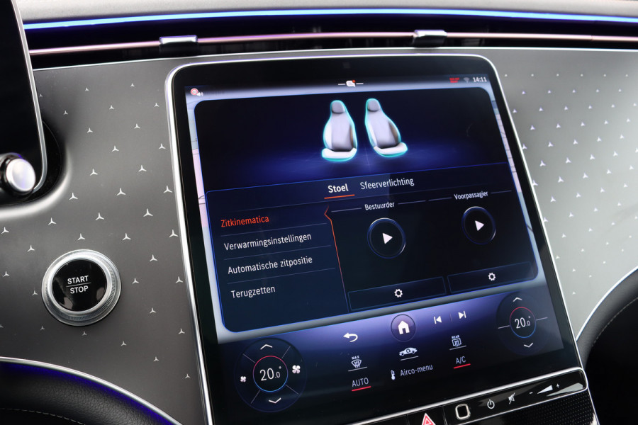 Mercedes-Benz EQE SUV 350 4MATIC AMG Line 91 kWh | Distronic+ | Panoramadak | Memory | Burmester | Digital Light | Surround Camera | 22kW | Warmtepomp | Keyless Go |