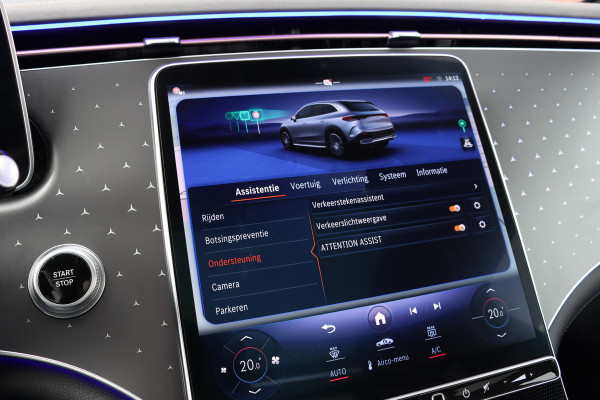 Mercedes-Benz EQE SUV 350 4MATIC AMG Line 91 kWh | Distronic+ | Panoramadak | Memory | Burmester | Digital Light | Surround Camera | 22kW | Warmtepomp | Keyless Go |
