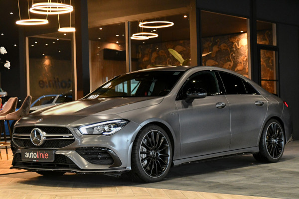 Mercedes-Benz CLA-Klasse AMG 35 4MATIC Aero. Schaal, Perf Stuur, Burm, Keyless, Camera, CarPlay, Sfeer!