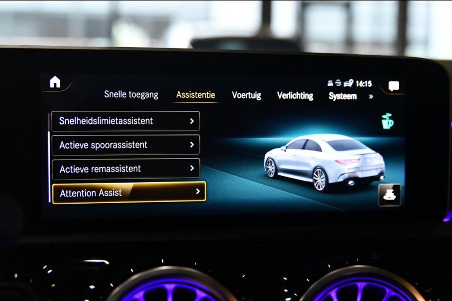 Mercedes-Benz CLA-Klasse AMG 35 4MATIC Aero. Schaal, Perf Stuur, Burm, Keyless, Camera, CarPlay, Sfeer!