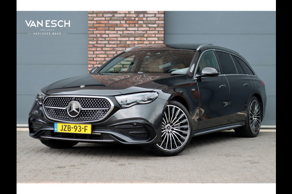 Mercedes-Benz E-Klasse Estate 300 e AMG Line | Luchtvering | Hyperscreen | Stoelventilatie | Distronic+ | Massage | Digital Light | Trekhaak | Surround Camera | Nappa Leder | Burmester | Keyless Go | Vlakkenverwarming |