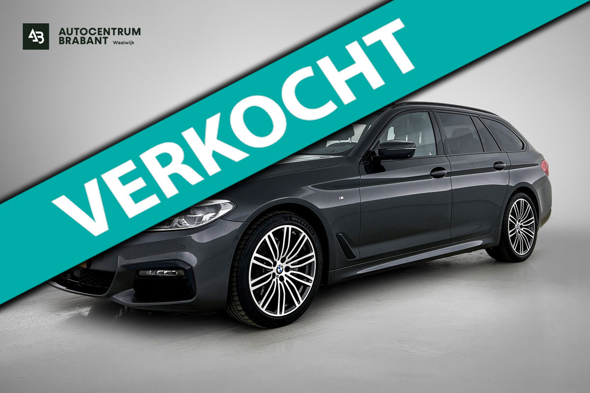 BMW 5 Serie Touring 520i M-SPORT High Executive VOL(Dealer OnderH, Panorama, StoelV+Koel, Trekhaak, 360 Camera, Lane Assist, Etc)