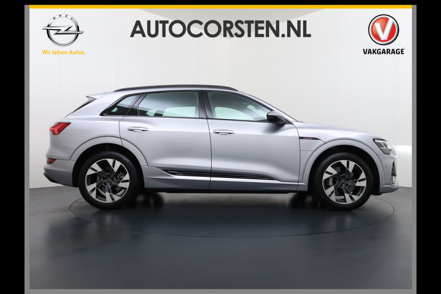 Audi e-tron Quattro S-Line Pano-dak Luchtvering Sportstoelen Zwarte-Hemel PTC Apple Carplay Androi Auto Leder/Alcantara Memory Navi Camera P SOH 91% Stoelverwarming Led Elek.Stoelen DAB Elek.Achterklep Keyless Dealeronderhouden Origineel Nederlandse Auto Zeer Compleet