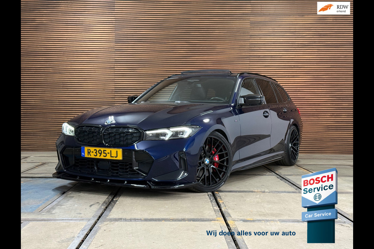 BMW 3 Serie Touring M340i xDrive LCI M-Sport Pro | FaceLift BOMvol!| M-Performance | Maxton Design | Tansaniet Blauw Individual |