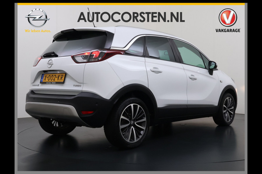 Opel Crossland X 1.2T 111pk AUTOMAAT Pano-Dak HUD 360°Camera Head-Up-Display Navi Ecc Apple Carplay Android Auto Pdc Innovation Cruise Control Lmv Bluetooth Isofix Regen-Lichtsensor LaneAssist