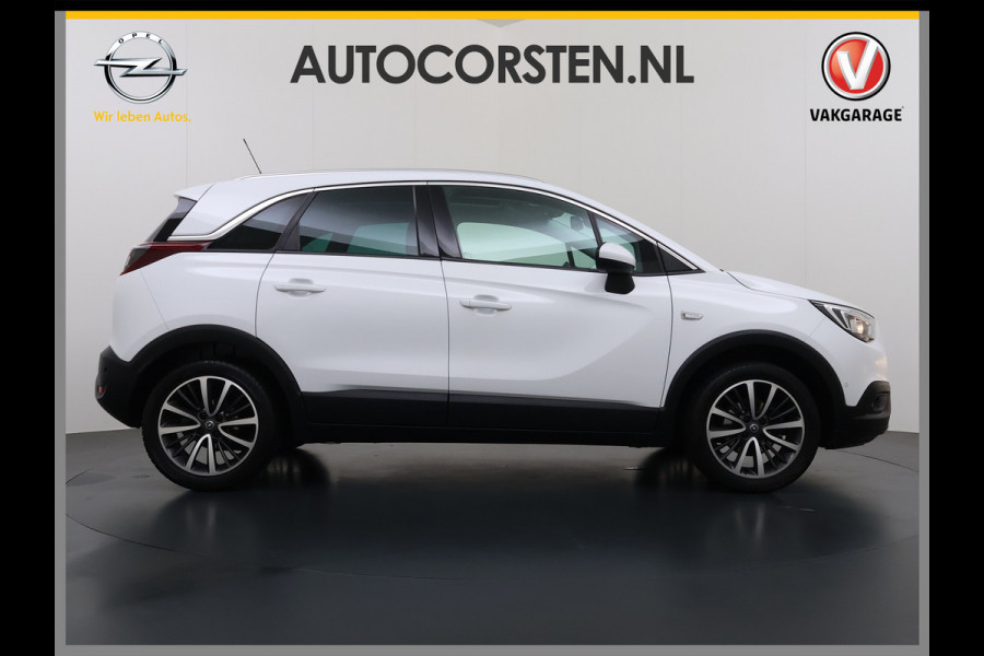 Opel Crossland X 1.2T 111pk AUTOMAAT Pano-Dak HUD 360°Camera Head-Up-Display Navi Ecc Apple Carplay Android Auto Pdc Innovation Cruise Control Lmv Bluetooth Isofix Regen-Lichtsensor LaneAssist