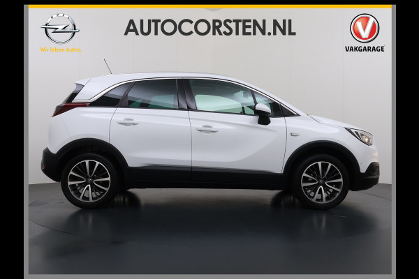 Opel Crossland X 1.2T 111pk AUTOMAAT Pano-Dak HUD 360°Camera Head-Up-Display Navi Ecc Apple Carplay Android Auto Pdc Innovation Cruise Control Lmv Bluetooth Isofix Regen-Lichtsensor LaneAssist