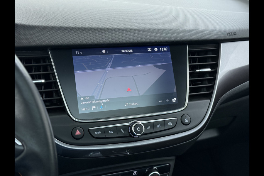 Opel Crossland X 1.2T 111pk AUTOMAAT Pano-Dak HUD 360°Camera Head-Up-Display Navi Ecc Apple Carplay Android Auto Pdc Innovation Cruise Control Lmv Bluetooth Isofix Regen-Lichtsensor LaneAssist