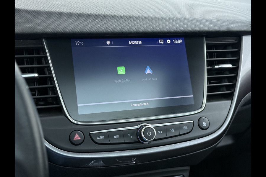 Opel Crossland X 1.2T 111pk AUTOMAAT Pano-Dak HUD 360°Camera Head-Up-Display Navi Ecc Apple Carplay Android Auto Pdc Innovation Cruise Control Lmv Bluetooth Isofix Regen-Lichtsensor LaneAssist