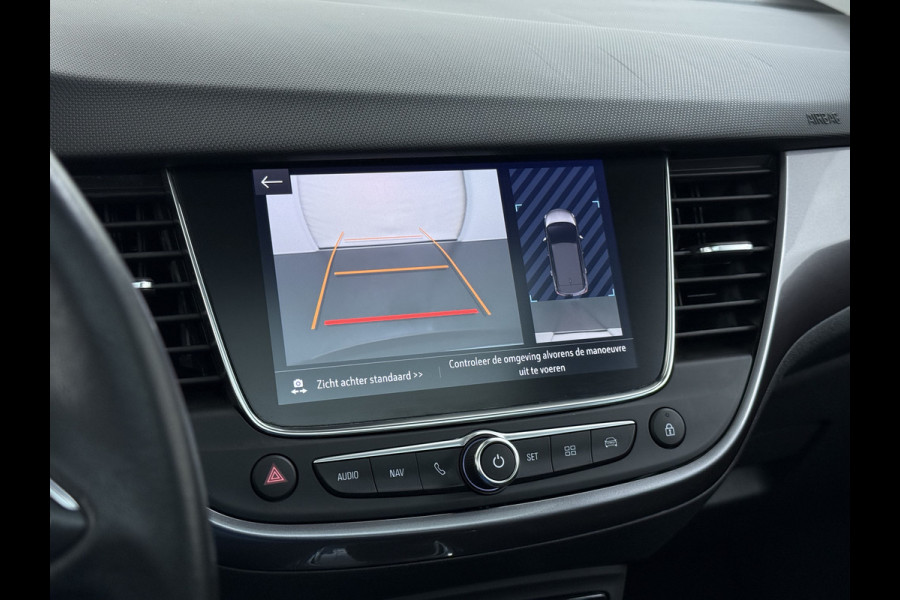 Opel Crossland X 1.2T 111pk AUTOMAAT Pano-Dak HUD 360°Camera Head-Up-Display Navi Ecc Apple Carplay Android Auto Pdc Innovation Cruise Control Lmv Bluetooth Isofix Regen-Lichtsensor LaneAssist
