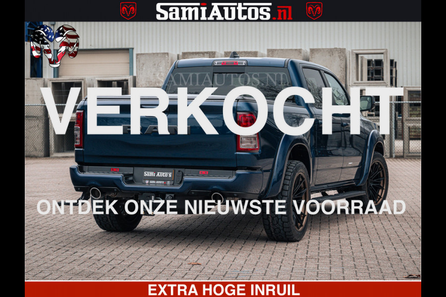 Dodge Ram SPORT | 5.7 V8 4x4 HEMI | PANORAMA DAK | GROOTSCHEM 12 INCH | LPG | Patriot Blue CREW CAB | DUBBELE CABINE | 5 PERSOONS | DC | VOORRAAD NR 2557 - 3328