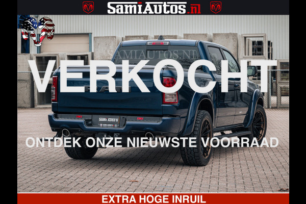 Dodge Ram SPORT | 5.7 V8 4x4 HEMI | PANORAMA DAK | GROOTSCHEM 12 INCH | LPG | Patriot Blue CREW CAB | DUBBELE CABINE | 5 PERSOONS | DC | VOORRAAD NR 2557 - 3328