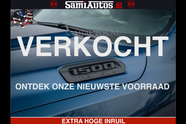 Dodge Ram SPORT | 5.7 V8 4x4 HEMI | PANORAMA DAK | GROOTSCHEM 12 INCH | LPG | Patriot Blue CREW CAB | DUBBELE CABINE | 5 PERSOONS | DC | VOORRAAD NR 2557 - 3328