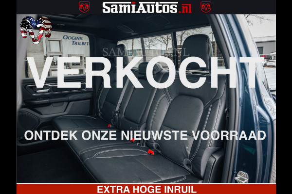 Dodge Ram SPORT | 5.7 V8 4x4 HEMI | PANORAMA DAK | GROOTSCHEM 12 INCH | LPG | Patriot Blue CREW CAB | DUBBELE CABINE | 5 PERSOONS | DC | VOORRAAD NR 2557 - 3328