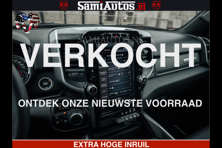 Dodge Ram SPORT | 5.7 V8 4x4 HEMI | PANORAMA DAK | GROOTSCHEM 12 INCH | LPG | Patriot Blue CREW CAB | DUBBELE CABINE | 5 PERSOONS | DC | VOORRAAD NR 2557 - 3328
