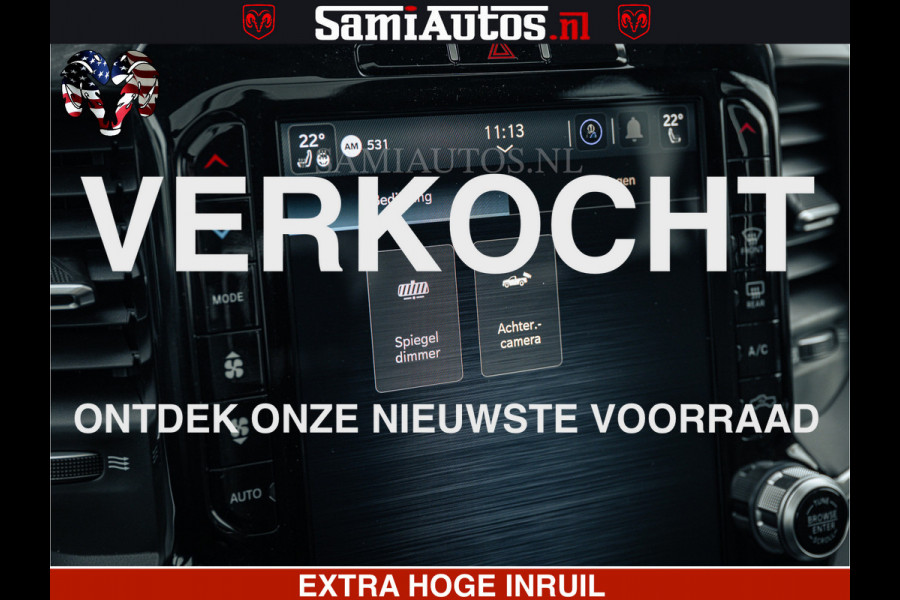 Dodge Ram SPORT | 5.7 V8 4x4 HEMI | PANORAMA DAK | GROOTSCHEM 12 INCH | LPG | Patriot Blue CREW CAB | DUBBELE CABINE | 5 PERSOONS | DC | VOORRAAD NR 2557 - 3328