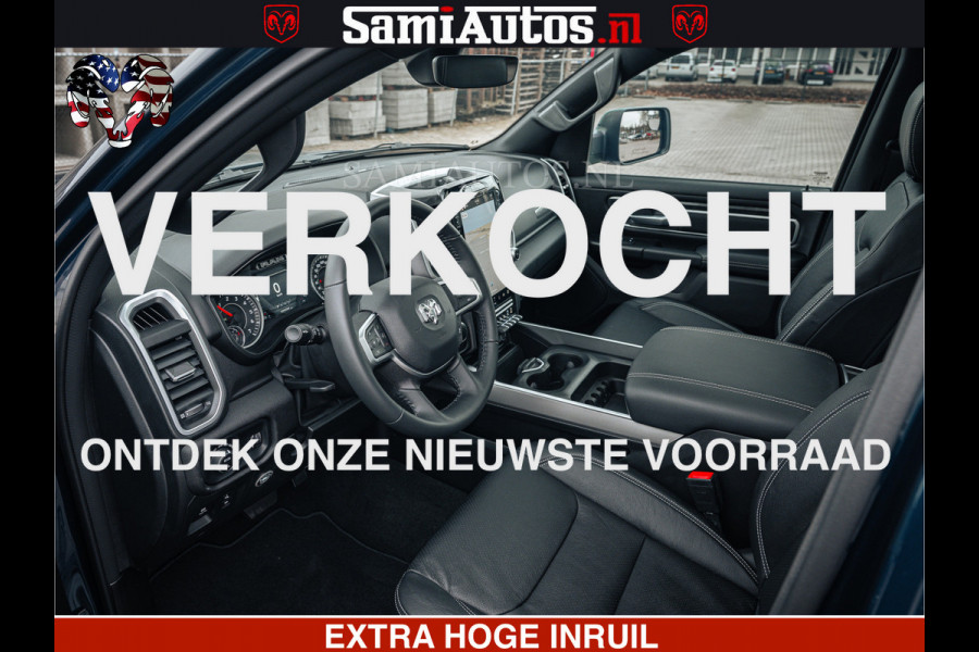 Dodge Ram SPORT | 5.7 V8 4x4 HEMI | PANORAMA DAK | GROOTSCHEM 12 INCH | LPG | Patriot Blue CREW CAB | DUBBELE CABINE | 5 PERSOONS | DC | VOORRAAD NR 2557 - 3328