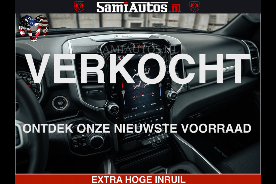 Dodge Ram SPORT | 5.7 V8 4x4 HEMI | PANORAMA DAK | GROOTSCHEM 12 INCH | LPG | Patriot Blue CREW CAB | DUBBELE CABINE | 5 PERSOONS | DC | VOORRAAD NR 2557 - 3328