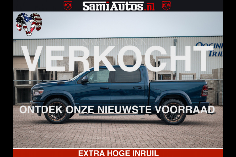 Dodge Ram SPORT | 5.7 V8 4x4 HEMI | PANORAMA DAK | GROOTSCHEM 12 INCH | LPG | Patriot Blue CREW CAB | DUBBELE CABINE | 5 PERSOONS | DC | VOORRAAD NR 2557 - 3328