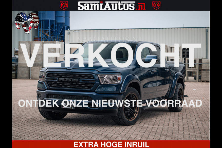 Dodge Ram SPORT | 5.7 V8 4x4 HEMI | PANORAMA DAK | GROOTSCHEM 12 INCH | LPG | Patriot Blue CREW CAB | DUBBELE CABINE | 5 PERSOONS | DC | VOORRAAD NR 2557 - 3328