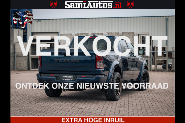 Dodge Ram SPORT | 5.7 V8 4x4 HEMI | PANORAMA DAK | GROOTSCHEM 12 INCH | LPG | Patriot Blue CREW CAB | DUBBELE CABINE | 5 PERSOONS | DC | VOORRAAD NR 2557 - 3328