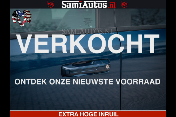 Dodge Ram SPORT | 5.7 V8 4x4 HEMI | PANORAMA DAK | GROOTSCHEM 12 INCH | LPG | Patriot Blue CREW CAB | DUBBELE CABINE | 5 PERSOONS | DC | VOORRAAD NR 2557 - 3328