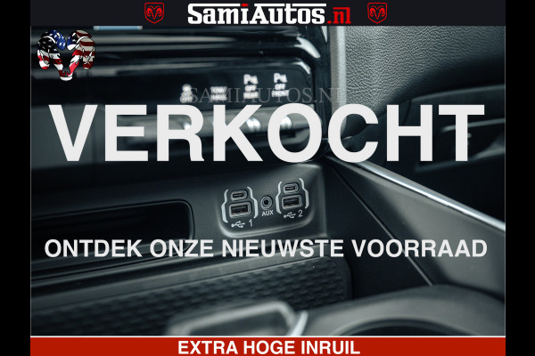 Dodge Ram SPORT | 5.7 V8 4x4 HEMI | PANORAMA DAK | GROOTSCHEM 12 INCH | LPG | Patriot Blue CREW CAB | DUBBELE CABINE | 5 PERSOONS | DC | VOORRAAD NR 2557 - 3328