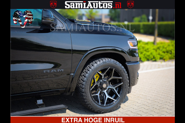Dodge Ram Limited Night Sport High Output 540HP 706Nm | Massage + Full Option | De Meest Luxe en Volle Pick-Up in zijn Klasse | Comfortabele Dubbele Cabine met Royale 5 Zitplaatsen | BPM vrij | Nu Leverbaar uit Voorraad | Voorraad Nr 2356 - 0990