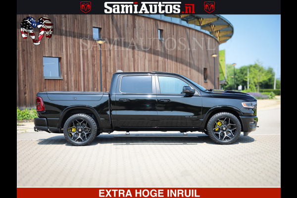 Dodge Ram Limited Night Sport High Output 540HP 706Nm | Massage + Full Option | De Meest Luxe en Volle Pick-Up in zijn Klasse | Comfortabele Dubbele Cabine met Royale 5 Zitplaatsen | BPM vrij | Nu Leverbaar uit Voorraad | Voorraad Nr 2356 - 0990